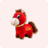 Smiling Horse Plush 10Inches